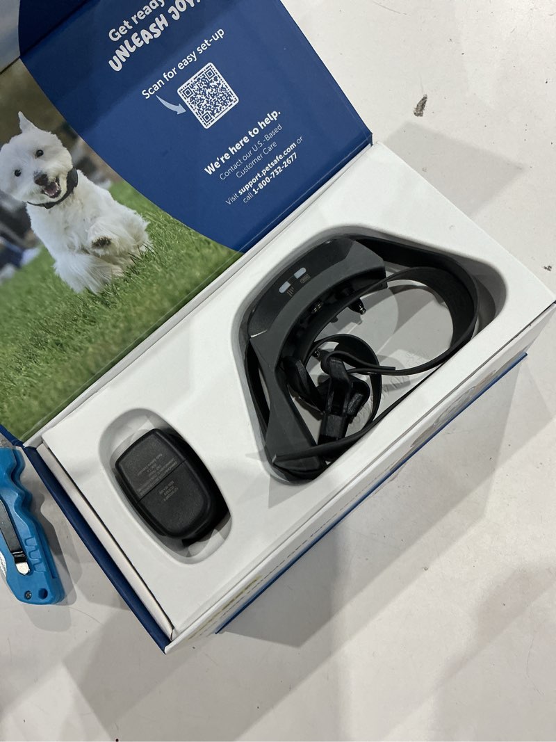 Condition photo showing As Is for petsafe guardian gps 2.0 dog fence + tracking - wireless gps dog fence - real-time tracking - custom boundaries system - waterproof collar - comfortable fit guardian gps + tracking fence collar black