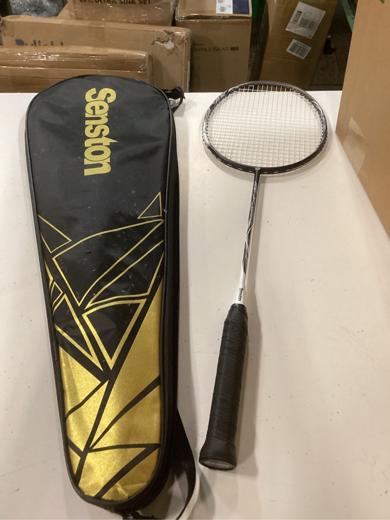 Condition photo showing Good Condition for senston carbon-fiber badminton racket 5u badminton racquet, single professional badminton rackets 675 mm 370-sliver