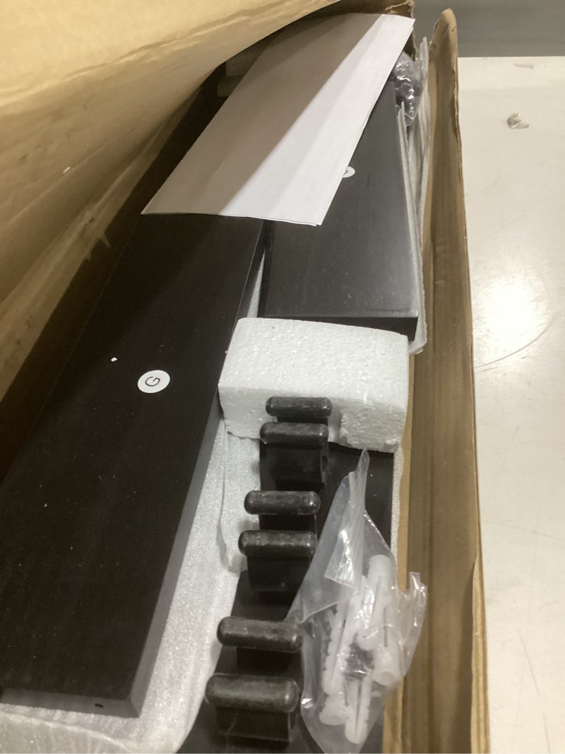 Condition photo showing Good Condition for billiards pool cue rack, pool stick holder wall mount holds 6 cues and pool table chalk equipment accessories, oak solid wooden billiard cue rack for game room club or men cave?black color?