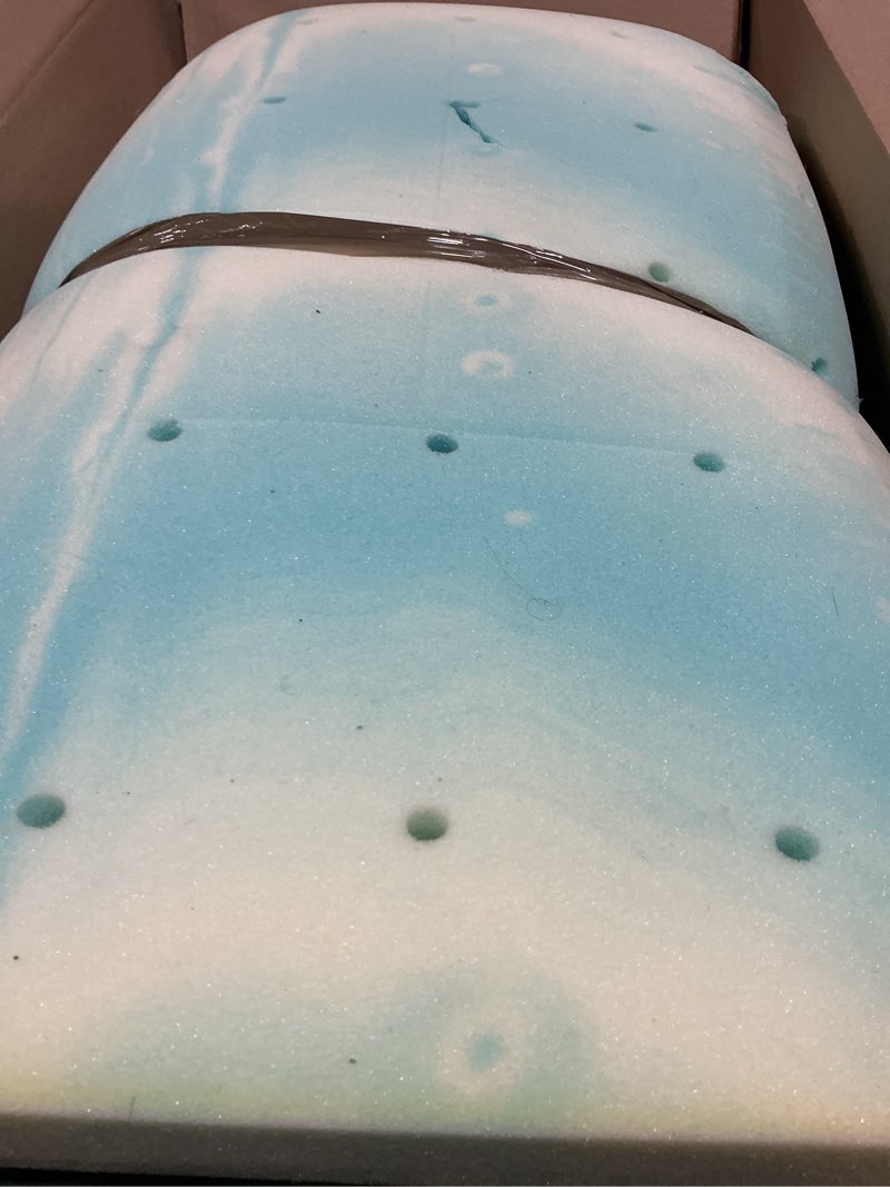 Condition photo showing Good Condition for (similar to) amazon basics cooling gel-infused memory foam mattress topper, certipur-us certified, 3 inches, queen, blue