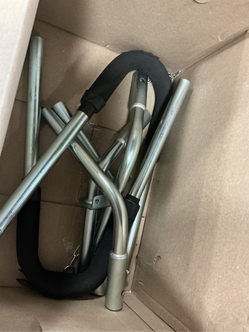 Condition photo showing As Is for Ladder Stabilizer for Roof, Ladder Standoff Brackets with Foam Elbows and Anti-Shedding Device, Silver Ladder Stabilizer Standoff Brackets