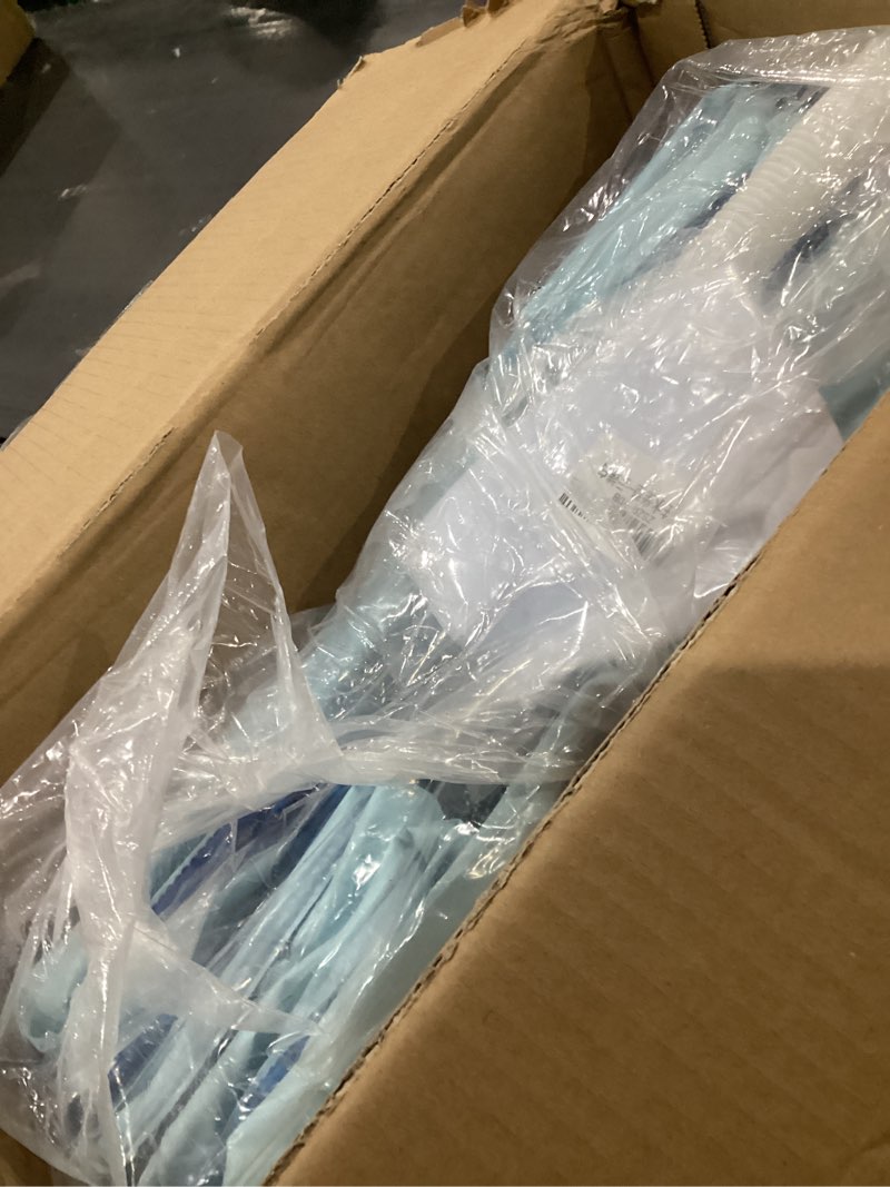 Condition photo showing As Is for portable foldable bathtub, freestanding bathtub no installation, bathroom spa soaking bath tub, shower stall collapsible hot & ice bath tub (blue with storage rack, ?47.2"l x 21.6"w x 19.6"h) blue with storage rack ?47.2"l x 21.6"w x 19.6"h