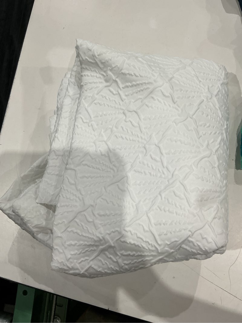 Condition photo showing As Is for quilted euro sham white