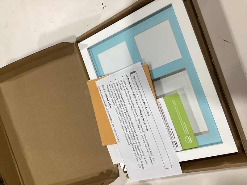 Condition photo showing New/Like New for KeaBabies Baby Hand and Footprint Kit - Quick Dry Clay Baby Footprint Kit, Pets Paw, Newborn Keepsake Picture Frame for Boys, Girls, Personalized New Mom Gifts for Shower & Christmas (Alpine White) Solo Keepsake Frame, 11" x 8.8" Alpine White