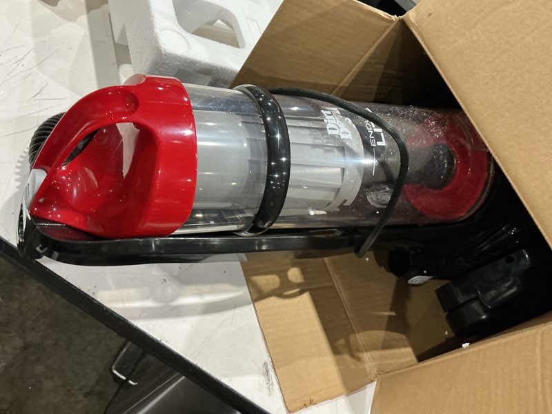 Condition photo showing As Is for dirt devil endura lite upright bagless vacuum cleaner for carpet and hard floor, powerful, lightweight, corded vacuum cleaners for home use