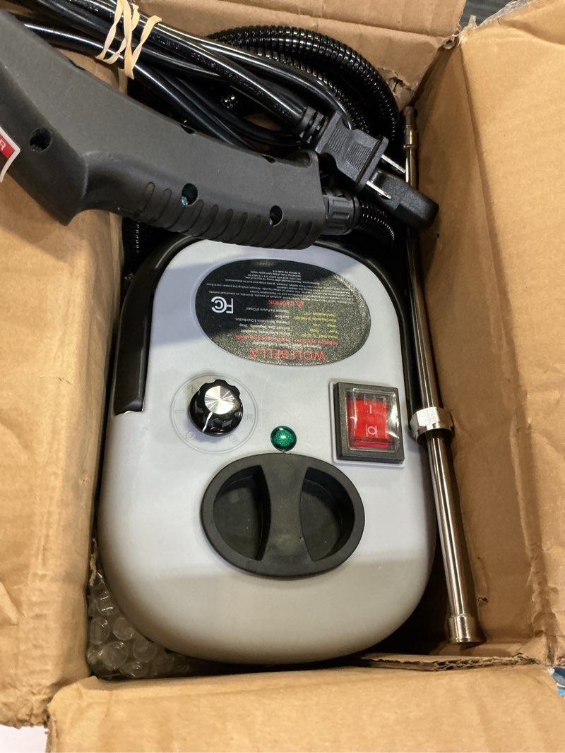 Condition photo showing Good Condition for steam cleaner,15s heat-up,1.4l tank,steamer for cleaning with 10 pcs accessories,multi-2500w high te grey