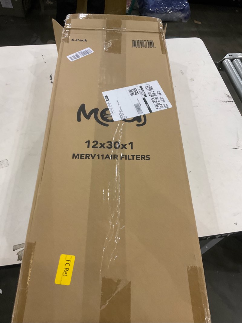 12x30x1, 6 pack air filters