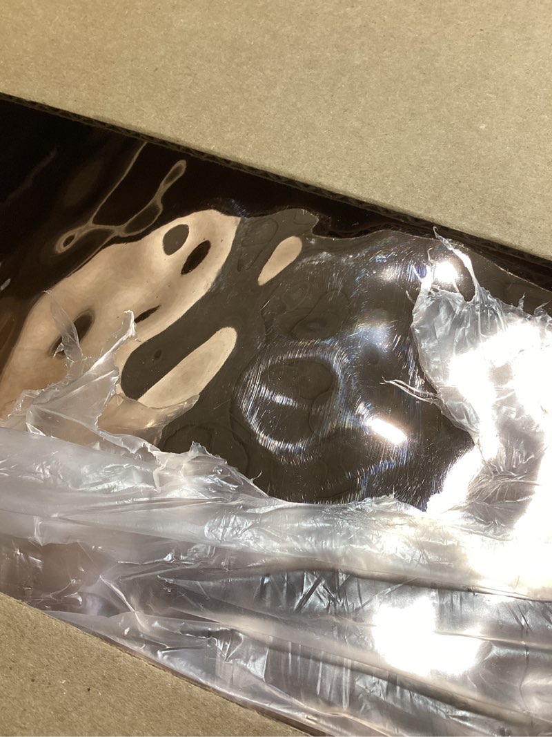 Condition photo showing Good Condition for iDesign Cade Oval Slim Trash, Compact Waste Basket Garbage Can for Bathroom, Bedroom, Home Office, Dorm, College, Matte Gray