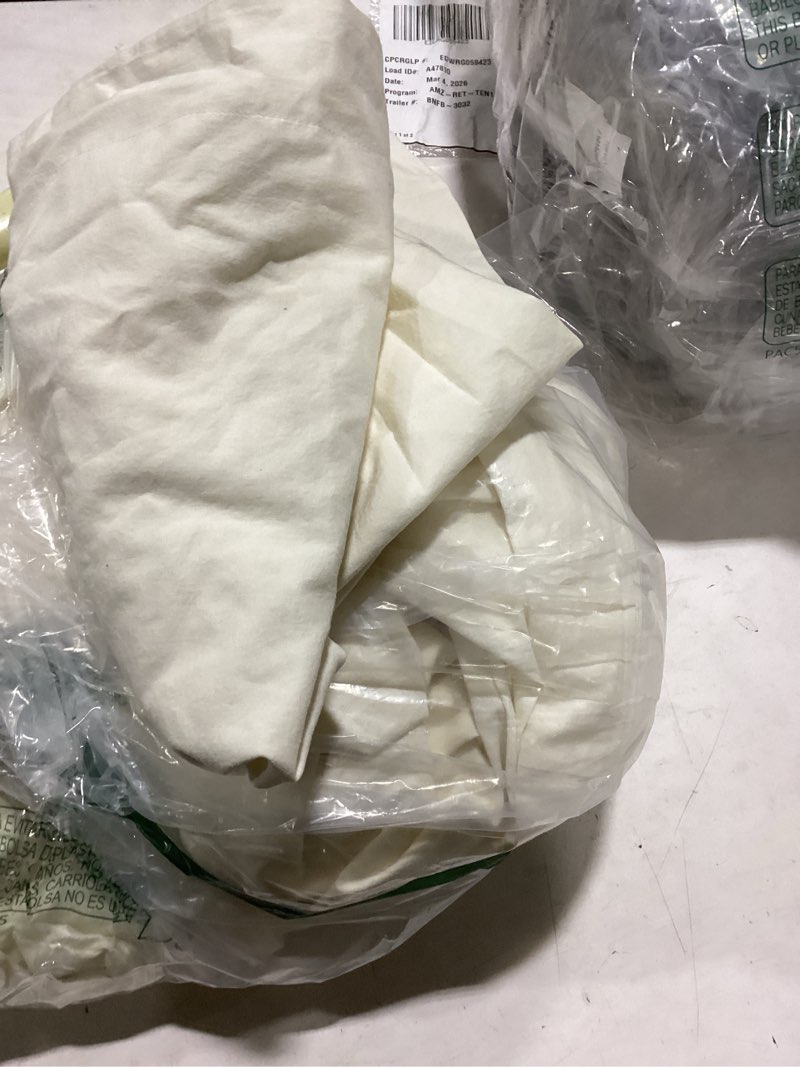 Condition photo showing Good Condition for Bedsure Cooling Sheets Queen Size, Rayon Derived from Bamboo & Cotton Blend, GentleSoft, Breathable, Queen Sheet Set, Deep Pocket Up to 18 Inches, Hotel Luxury Bedding for Hot Sleepers, Beige Beige Queen