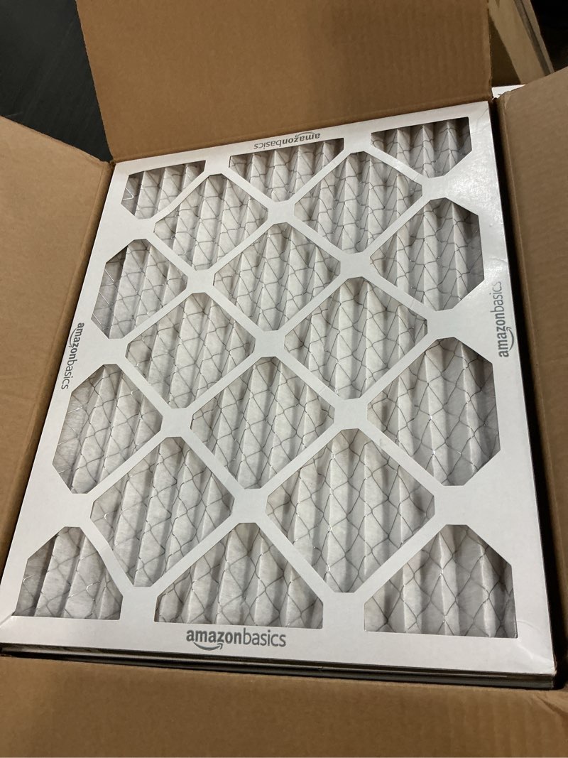 Condition photo showing Good Condition for Amazon Basics 16x20x1 Air Filter 6 Pack, MERV 8 AC Furnace Filters (Actual Size: 15.75" x 19.75" x 0.75") 16x20x1 Merv 8