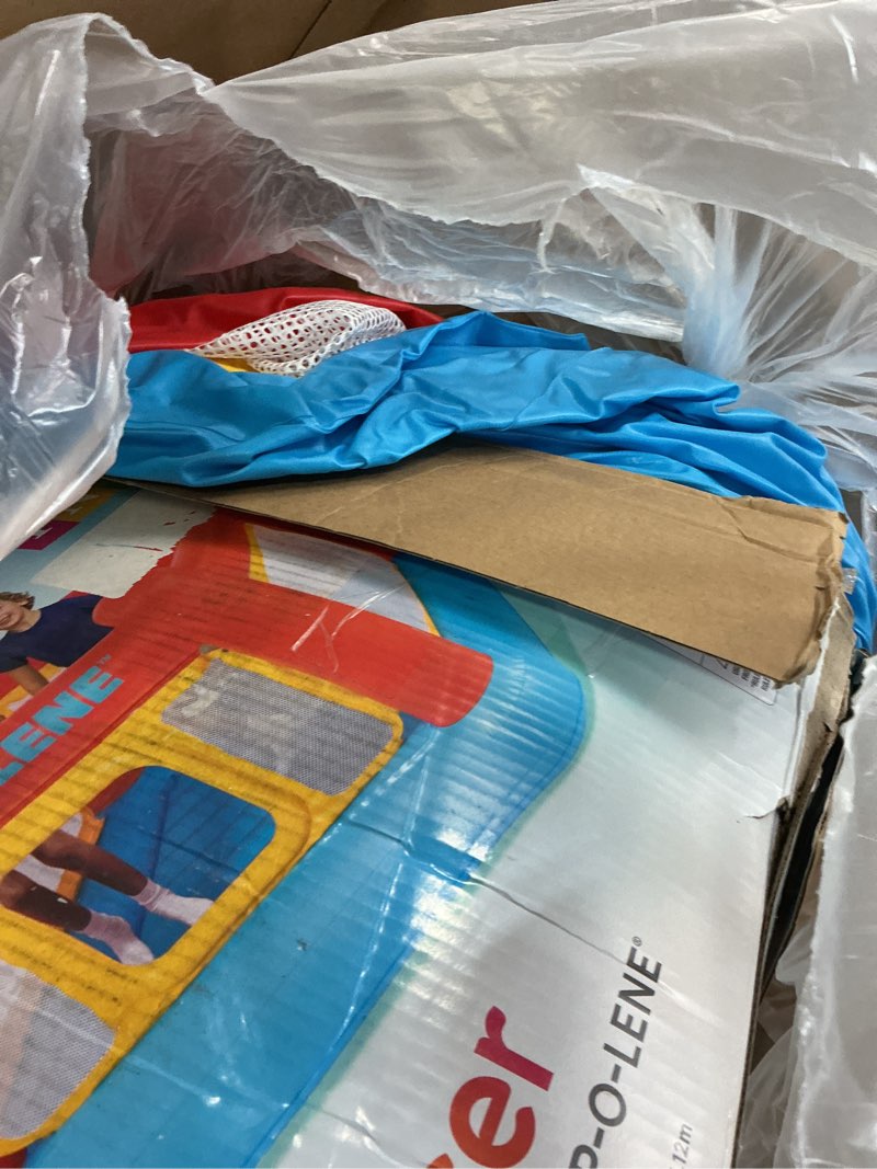 Condition photo showing As Is for Intex Inflatable Jump-O-Lene Trampoline Bounce House with Reinforced Net