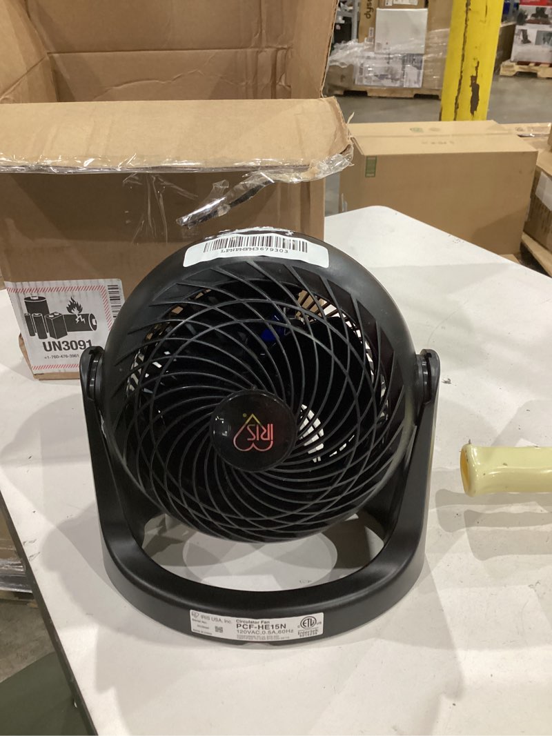 Condition photo showing Good Condition for iris usa woozoo air circulator fan with remote, oscillating, 8 speeds, 82ft max air distance, 120° adjustable tilt, ultra quiet motor, small fan for bedroom, office, dorm, black black 8-speed