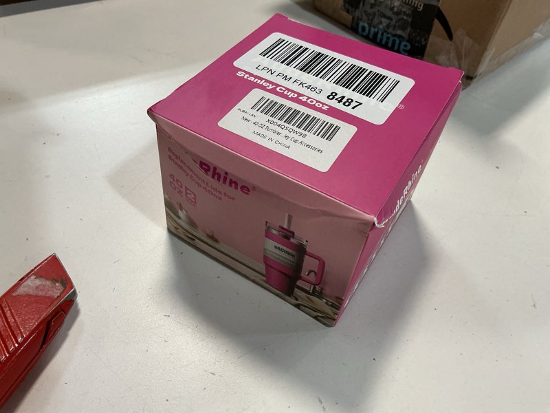 Condition photo showing New/Like New for 40 OZ Tumbler Lid Replacement for Stanley Quencher, 2 Pack Replacement Lids for Stanley Cup, Dustproof Spill Proof Splash Resistant Tumbler Top Covers for Stanley Cup Accessories Clear - Light Blue 40 oz