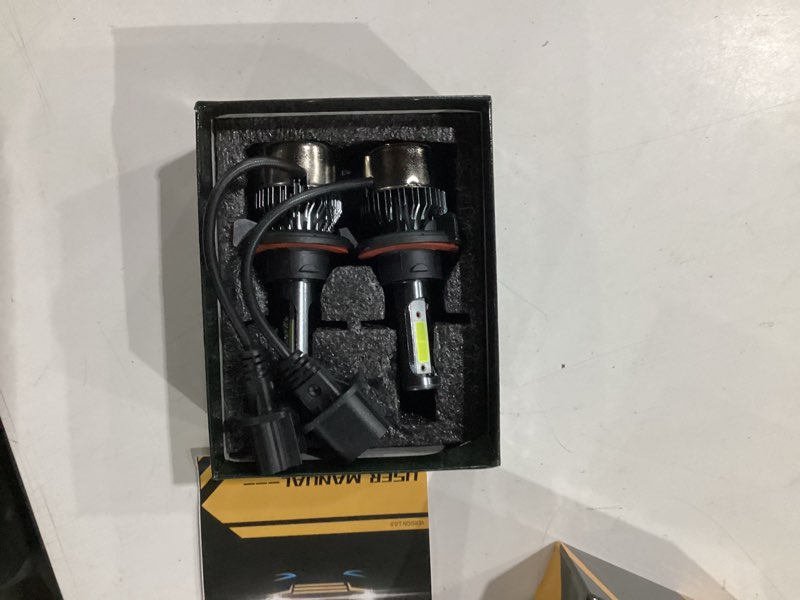 Condition photo showing Good Condition for bulbs 6500k cool white, 900% brighter 36000lm backup plug-n-play with cooling fan ip68 waterproof off-road lights, pack of 2 h13/9008