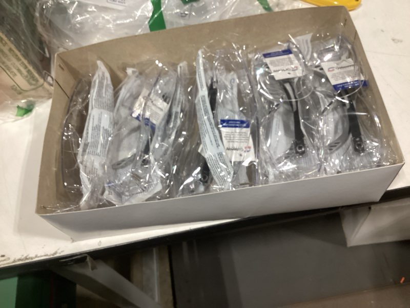Condition photo showing New/Like New for gateway safety 6980 cover2 safety glasses protective eye wear - over-the-glass (otg), lightweight design with adjustable temples, clear lens (10 pair per box)