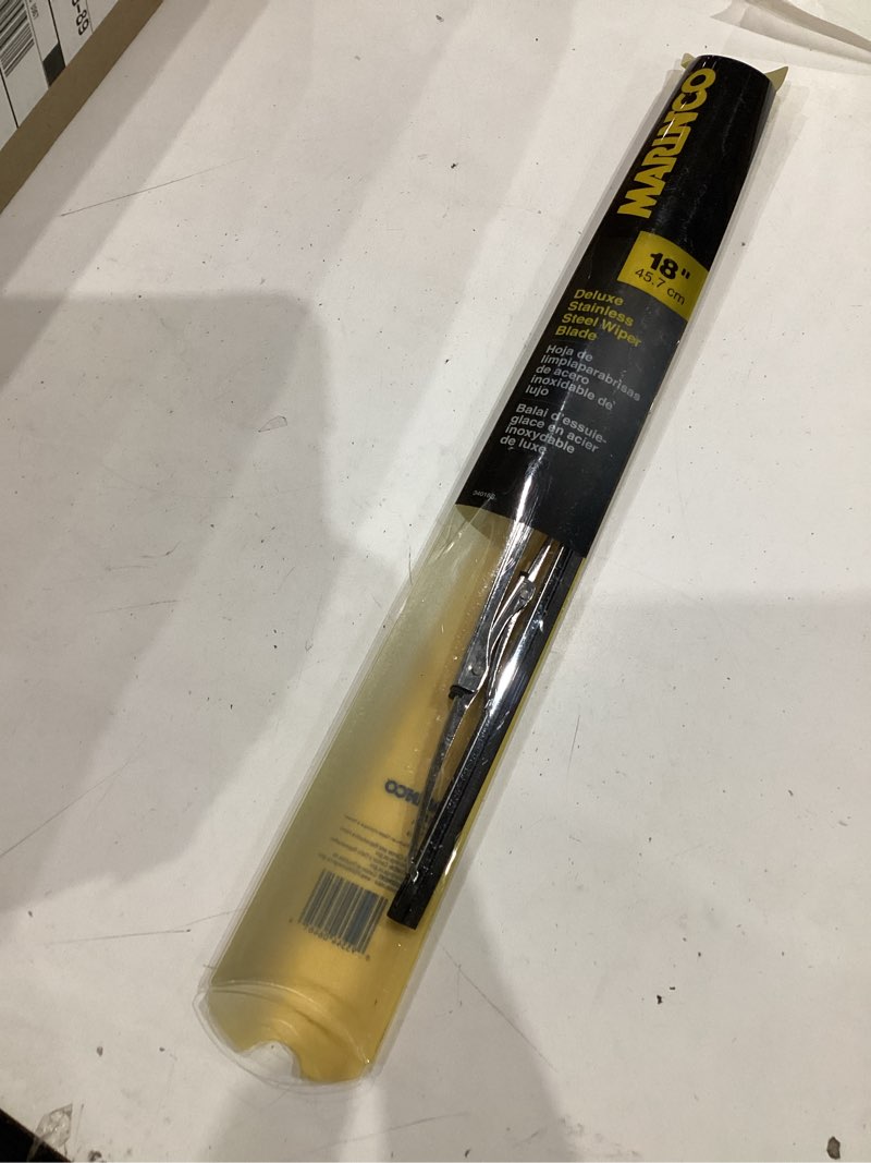 Condition photo showing As Is for marinco 34018s 18" deluxe ss wiper blade