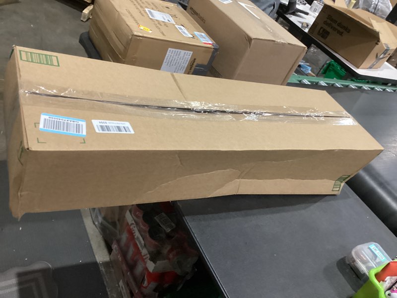 Condition photo showing New/Like New for Fun Memories Floating Shelves for Wall, 30" Rustic Wood Deep Wall Mounted Shelves with Invisible Brackets for Decor & Storage, Floating Shelf for Living Room, Bathroom (Rustic Brown, Set of 2) Rustic Brown 30"W x 6.5"D, Set of 2