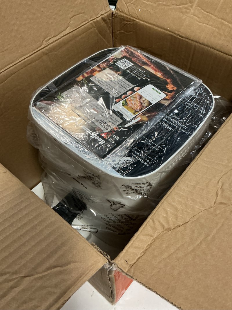 Condition photo showing Good Condition for Air Fryer, Beelicious 8-in-1 Smart Compact 4QT Air Fryers,Shake Reminder,450°F Digital Airfryer with Flavor-Lock Tech,Tempered Glass Display,Dishwasher-Safe & Nonstick,Fit for 1-3 People, Bright White