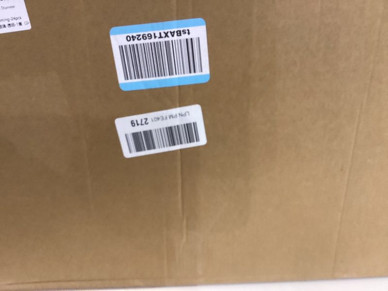 Condition photo showing As Is for Glass Cylinder Vases Set of 24, Hewory Tall Clear Vase for Centerpieces, Glass Hurricane Candle Holders for Pillar Floating Candles, Round Vases for Wedding Events Table Decor, 2.6” in Diameter 24 D2.6"x H3.9" + D2.6"x H5.9" + D2.6"x H7.9"
