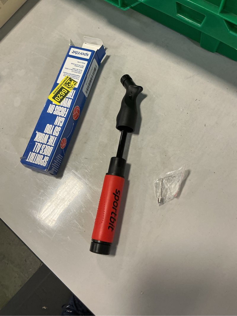 sportbit ball pump with 5 needles - push & pull inflating system - great for all sports balls - goes with needles set (1 needle only)