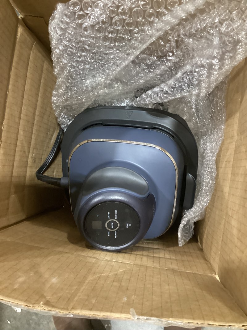 Condition photo showing Good Condition for ninja crispi 4-in-1 glass air fryer | 450°f | non-toxic | 4qt & 6-cup glass containers w/lids | microwave, freezer, dishwasher safe | max crisp, air fry, bake, recrisp | cyberspace gray, fn101gy cyberspace gray 4 qt
