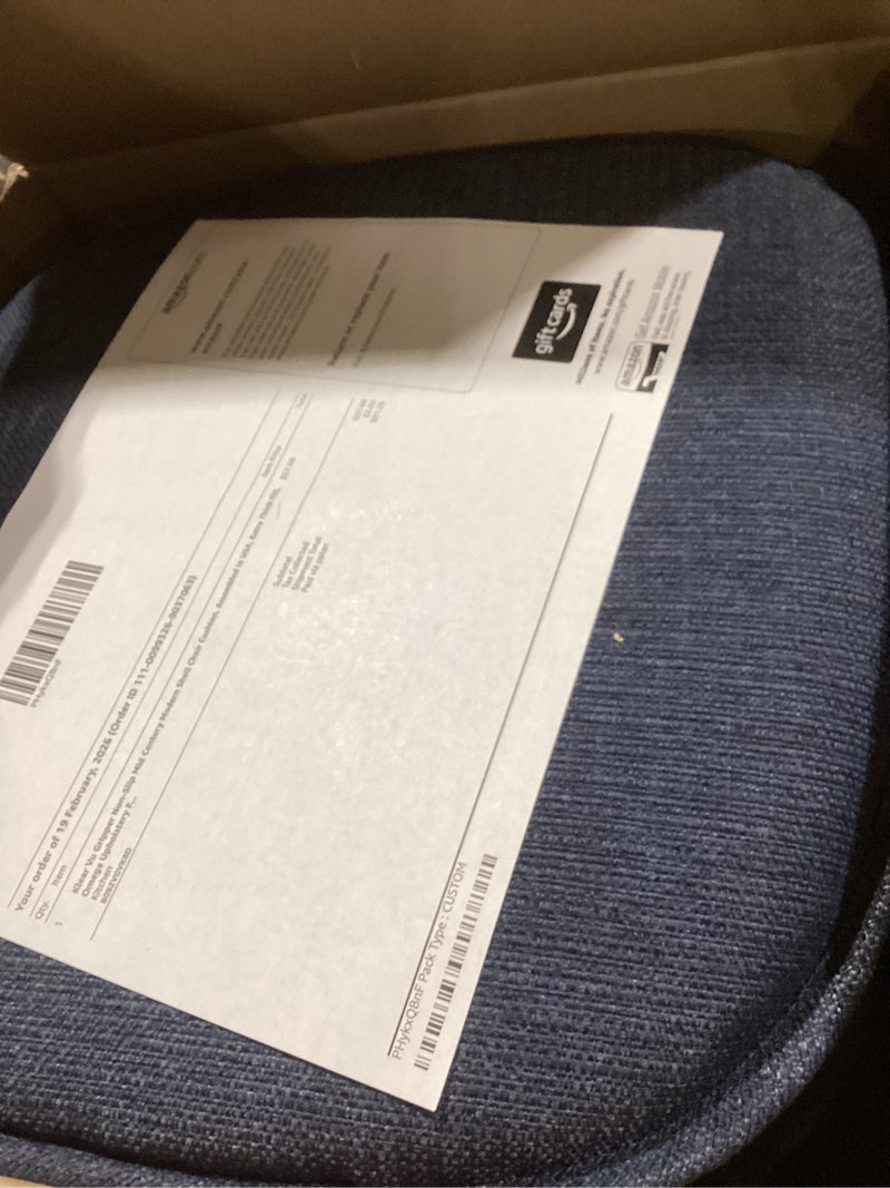 Klear Vu Gripper Non-Slip Mid Century Modern Shell Chair Cushion, Assembled in USA, Extra Thick Fill