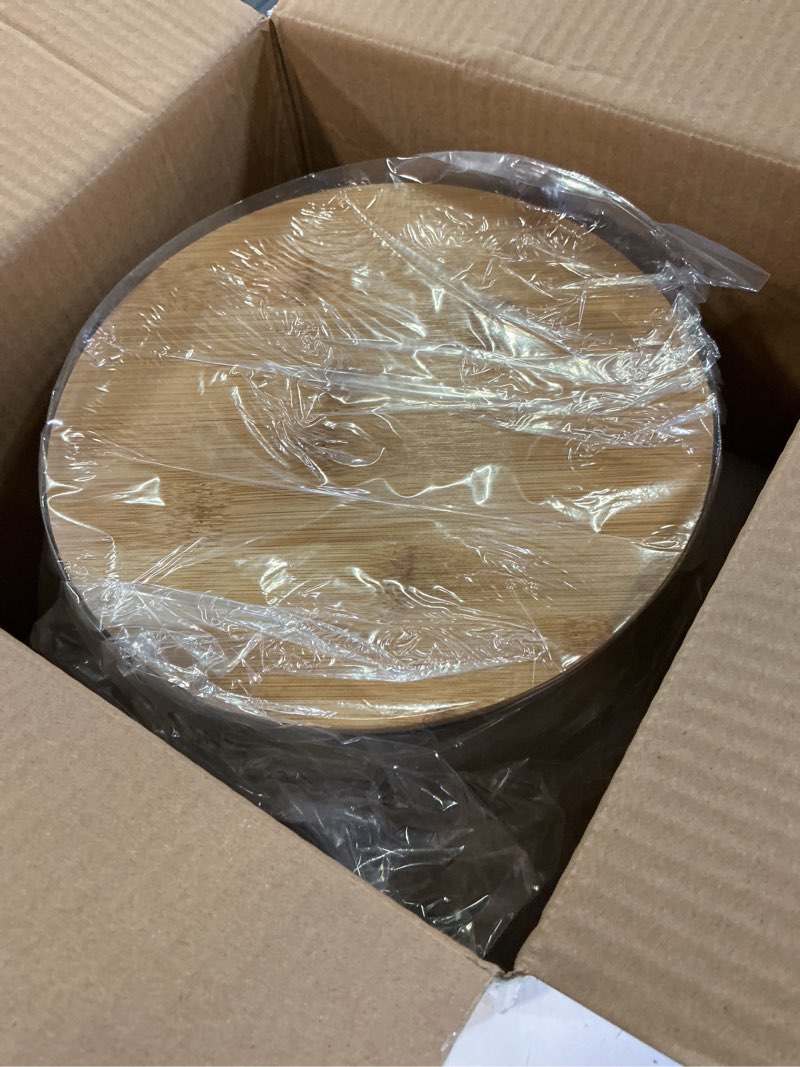 Condition photo showing New/Like New for keinve trifle bowl set with lids, 97oz & 135oz glass serving bowls, bpa-free borosilicate salad & fruit bowls, airtight food storage containers, ideal for layered desserts & holiday parties 135oz & 97oz