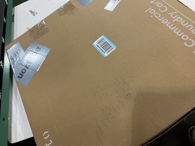 Condition photo showing Good Condition for STO STO Rolling Laundry Hamper with Wheels – 185L (48 Gallon) Extra Large Industrial Clothes Laundry Basket with Removable Bag, Round Cart Sorter for Bedroom, Hotel, Beige & Gray