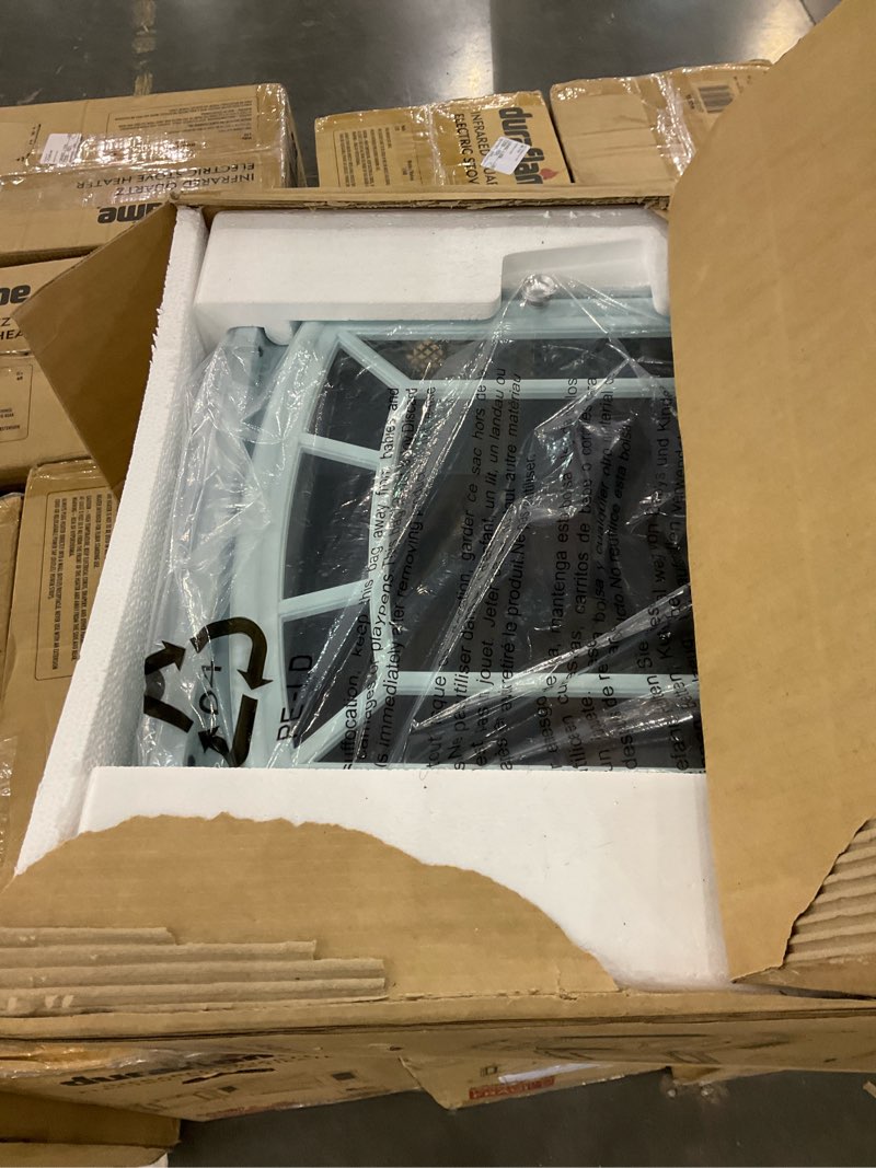 Condition photo showing New/Like New for duraflame Infrared Quartz Electric Stove Heater - DFI-591-11 - Sky Blue