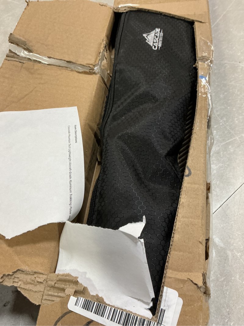 Condition photo showing Good Condition for Cascade Mountain Tech Lightweight Aircraft-Grade Aluminum Trekking Poles with Extended Down Grip Plus Tip Kit Orange (EVA Grip) Quick Lock Trekking Poles