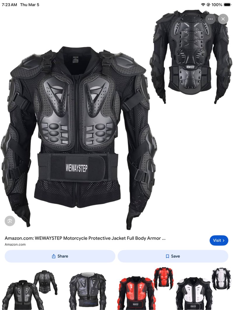 wewaystep motorcycle protective jacket full body armor, chest spine protection dirt bike gear for me