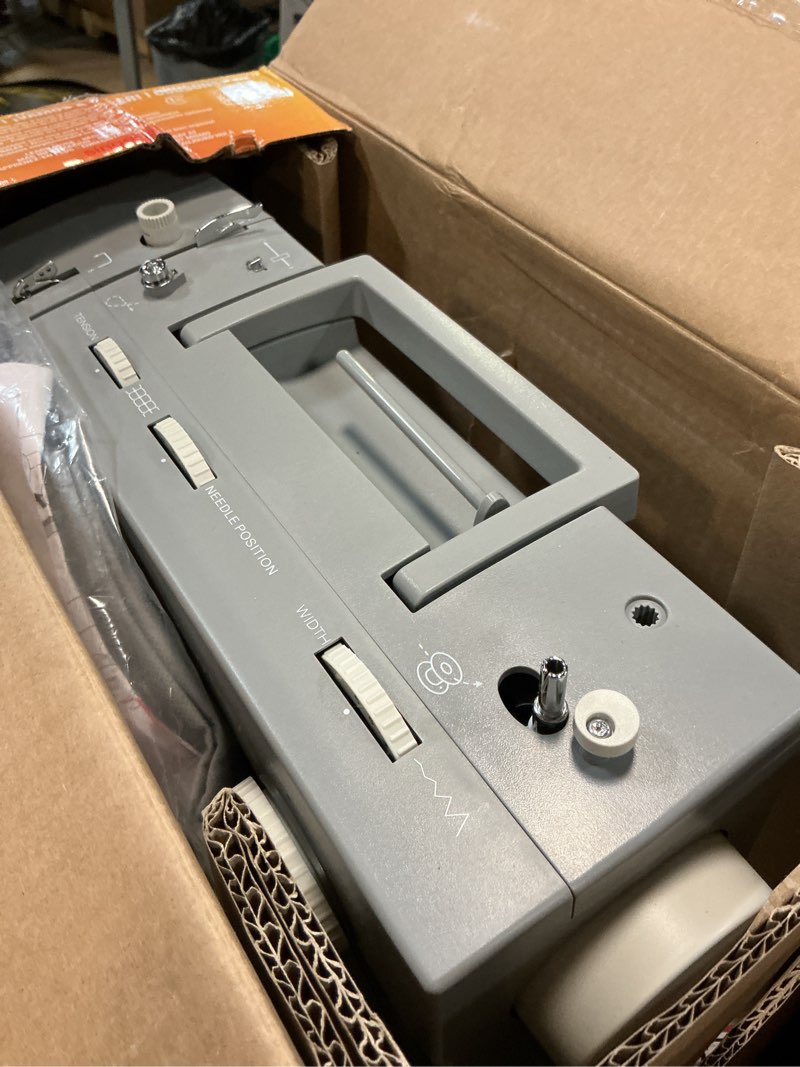 Condition photo showing As Is for SINGER Heavy Duty 4432 High Speed Sewing Machine with Accessory Kit | Strong Motor With Enhanced Piercing Power, 110 Stitch Applications, Full Metal frame, 1-step Buttonhole & LED Light