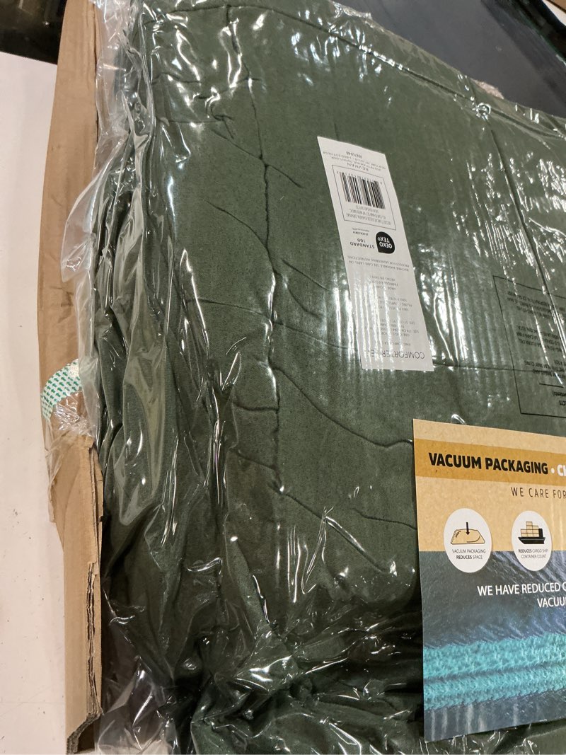 Condition photo showing Good Condition for Nautica Beckett Micro Faux-suede to Sherpa Reverse 3- Pc. Comforter Set, King Bedding