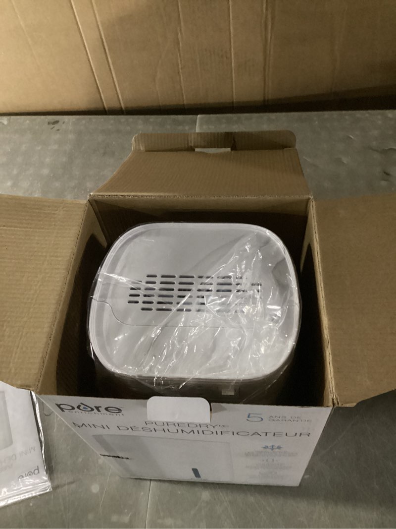 pure enrichment puredry mini dehumidifier 0.53 -pint small room dehumidifier white item #1457212 | model #pedehum