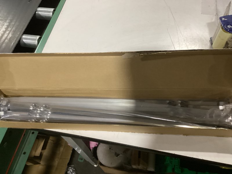 Condition photo showing Good Condition for large metal skewers for grilling,shish kebab skewer 23.6" skewers for kabobs flat barbecue skewer stainless steel bbq grill stick for meat, chicken, shrimp, fruit, vegetables 23.6 inch