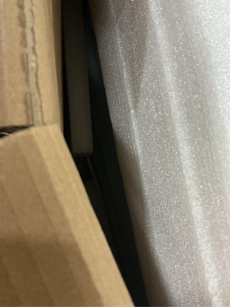 Condition photo showing As Is for 19.7"x31.5" lighted medicine cabinet with mirror, arched bathroom mirror with lights and storage, dimmable 3 color with anti-fog, full metal recessed & surface mount led medicine cabinets black black mirror 20"x32"/ with led &defogging