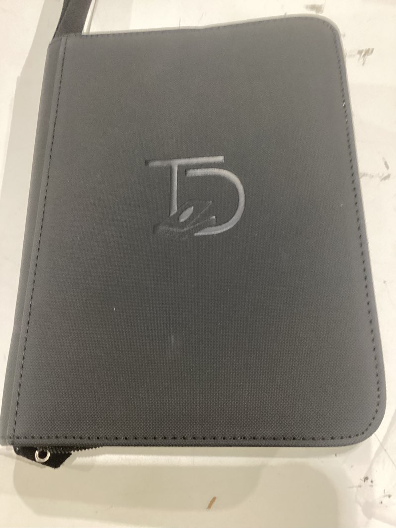 topdeck mini binder | holds 200+ cards | 4 pocket trading cards album | long term storage binder | side load sleeves | pokemon/mtg/yugioh/tcg folder | trading & sports holder 200+ cards black