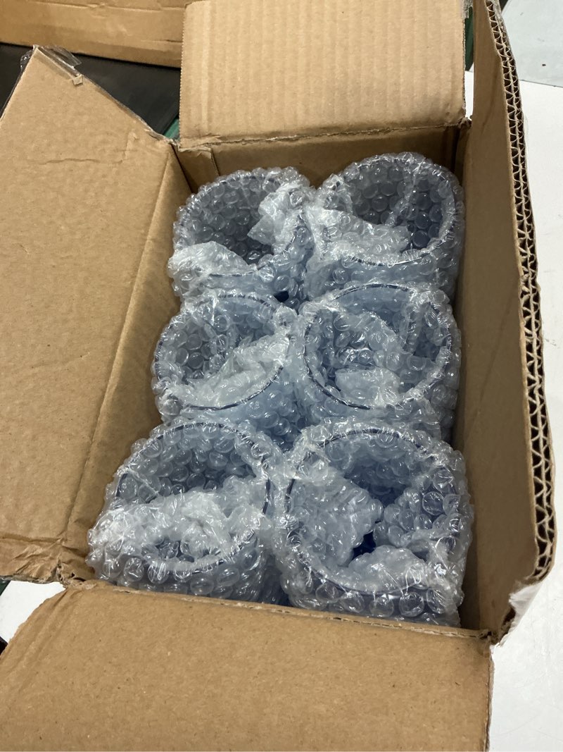 Condition photo showing Good Condition for acrylic drinking glasses set of 12 blue mixed drinks glassware unbreakable palstic tumbler and rocks glass set 6pcs 18oz highball and 6pcs 12 oz cocktail glasses for cocktail iced coffee beer whiske
