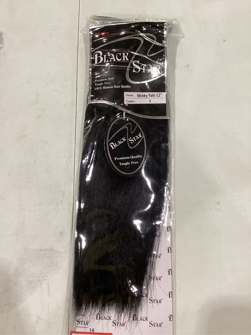 Black star Minky Yaki 12” Color : 1