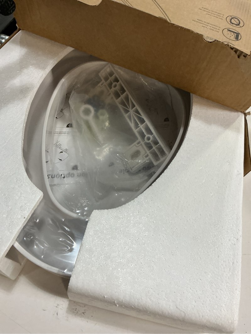 Condition photo showing Good Condition for ELONGATED toilet seat risers for seniors, Slow Close, Elevated toilet seat, Heavy Duty, Never Loosen, Raised toilet seat elongated bowl, White(18.5”)