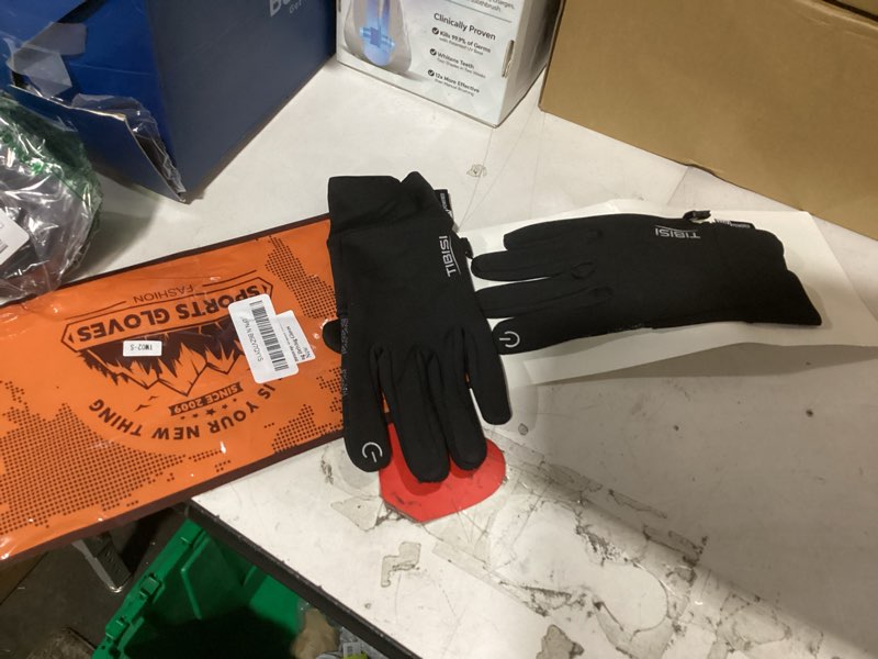 Condition photo showing Good Condition for benirap winter gloves touchscreen windproof thermal gloves men women cycling running climbing skiing driving gloves black-02 small