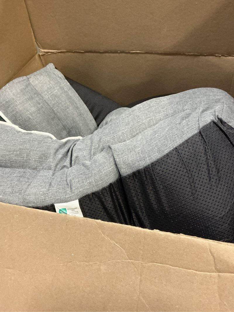 Condition photo showing Good Condition for eheyciga orthopedic dog beds for large dogs, waterproof memory foam large dog bed with sides, non-slip bottom and egg-crate foam pet couch bed with washable removable cover, grey 41.0"l x 27.0"w x 6.5"th grey