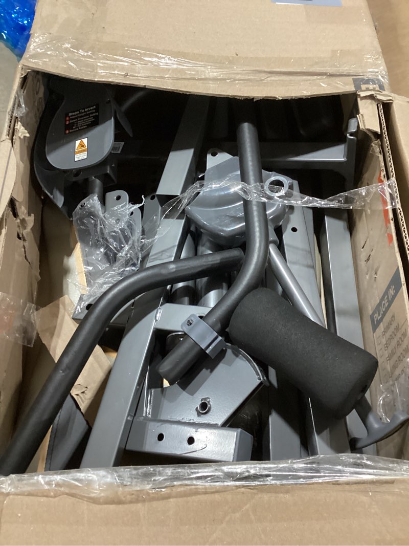 Condition photo showing As Is for Innova Health and Fitness Inversion Table with Adjustable Headrest, Reversible Ankle Holders, and 300 lb Weight Capacity - Standard A