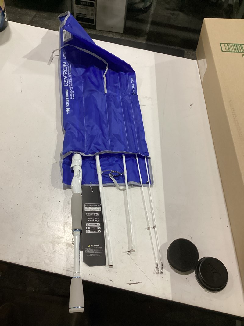 Condition photo showing Good Condition for kastking centron lite travel fishing rods with extra twin-tip | portable 4-piece & 5-piece design, im6 graphite blanks, stainless steel guides w/ceramic rings, eva handle, hook keeper 6'6"- ml- mf(4 pcs+ extra tip) spinning