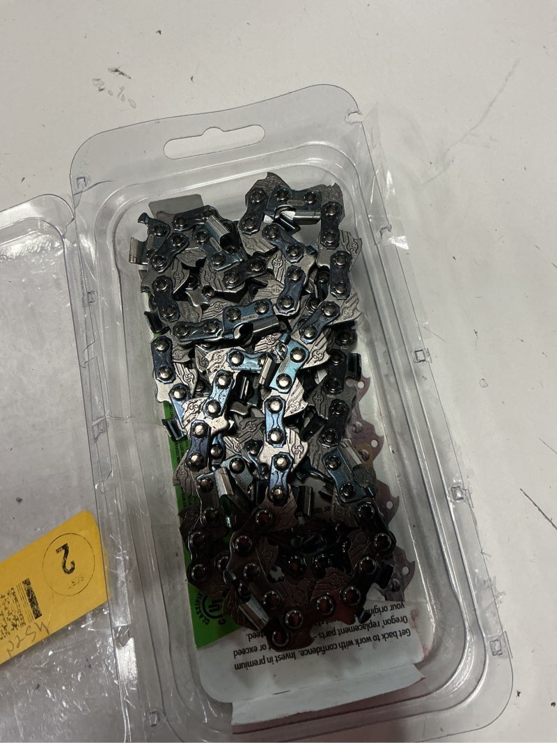 Condition photo showing As Is for oregon s55 chainsaw chain for 16 in. bar, fits mcculloch, stihl, craftsman, wen, poulan and more