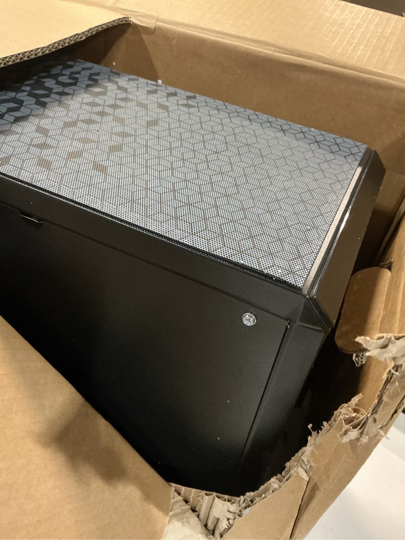 Condition photo showing As Is for Cooler Master MasterBox Q300L Micro-ATX Tower with Magnetic Design Dust Filter, Transparent Acrylic Side Panel, Adjustable I/O & Fully Ventilated Airflow, Black (MCB-Q300L-KANN-S00)