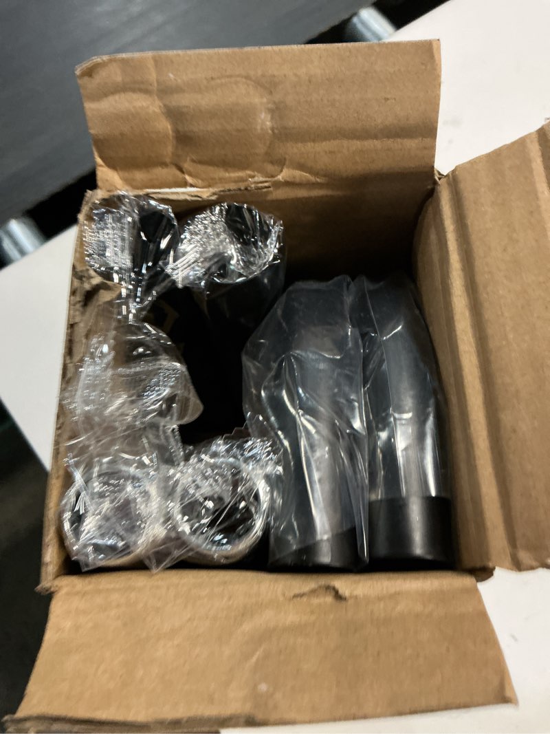 Condition photo showing New/Like New for 2 Pack Wrap Around Curtain Rods Black, Blackout Heavy Duty Curtain Pole for Windows 28 to 48 Inch, 1" Decorative Room Darkening Curved Modern Drapery Rod (Matte Black/Unique Design/All Matel) ?28-48"?2 pack Black