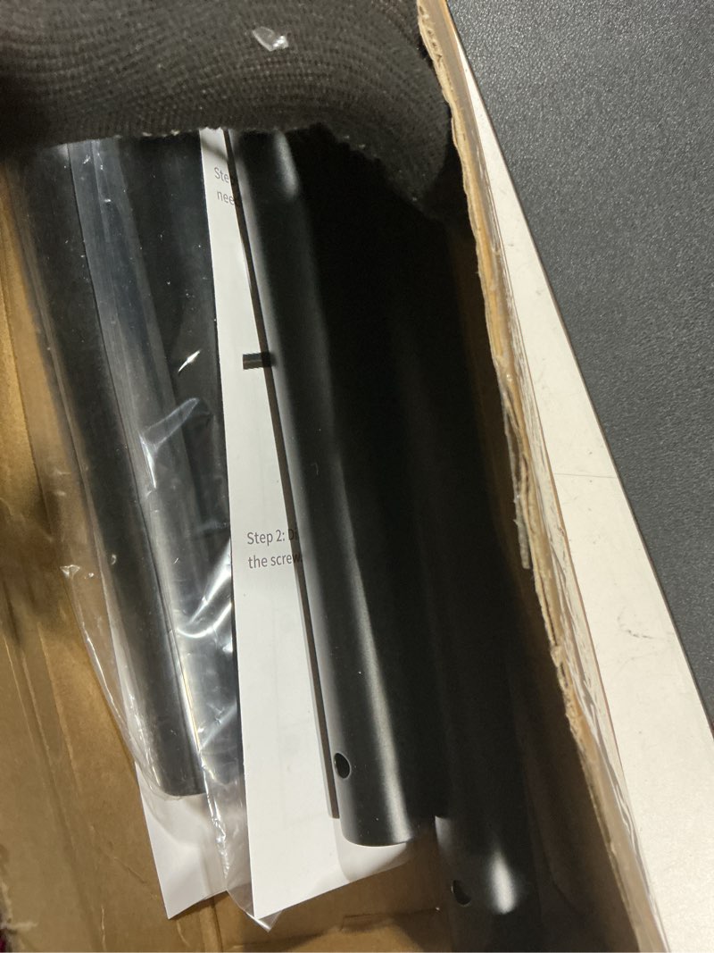 Condition photo showing Good Condition for Black Curved Shower Curtain Rod 33-78 Inches Adjustable Splicing Design Need To Drill Shower Rods Curved Round Bowed Rust proof, Premium Stainless Steel Shower Curtain Rod for Bathroom, Bathtub, Stall