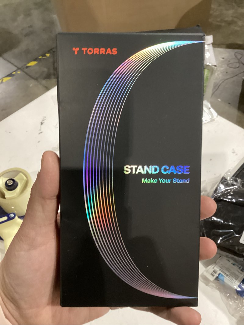 Condition photo showing New/Like New for TORRAS OStand for iPhone 17 Pro Max Case, Slim Magnetic Stand, Fit for MagSafe, Open-Edge with Thin Fit, Anti-Yellow Clear, Hard PC, Borderless Phone Case for iPhone 17 Pro Max, 6.9'', Drop Protection iPhone 17 Pro Max Clear