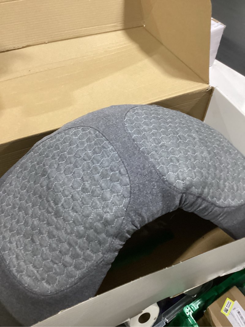 Condition photo showing Good Condition for 3 in 1 lower back massager, triple fusion back massager with heat, vibration and stretch,lumbar support pillow with ergonomic memory foam for bed and chair black